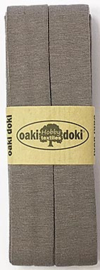 Oaki Doki Tricot de Luxe  / Jersey Biaisband / Grijs 026