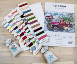 Borduurpakket Christmas Delivery - Leti Stitch   leti-l8014