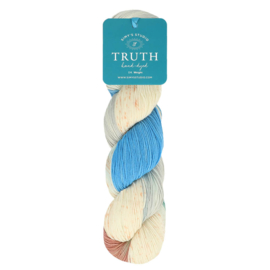 Simy's Truth SOCK 58 Life is what you make it  /  Blauw Ecru