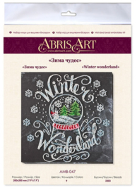 Kralen borduurpakket Winter Wonderland - Abris Art    aa-amb-047