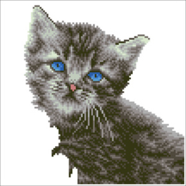 Diamond Art Kitten - Leisure Arts    la-da02-50455