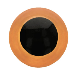 Dierenogen - Veiligheidsogen 12mm / oranje - zwart / 5633 - 693