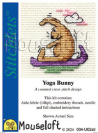 Borduurpakket Yoga Bunny - Mouseloft    ml-004-u02