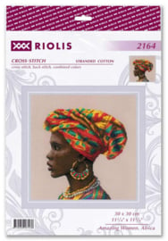 Borduurpakket Amazing Women - Africa - RIOLIS    ri-2164