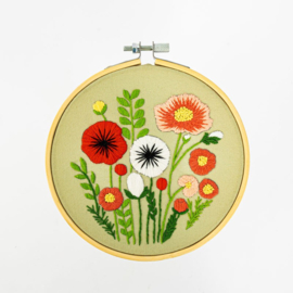 Vrij borduren pakket Wildflower Bouquet - Milpoint     mil-e1-008k