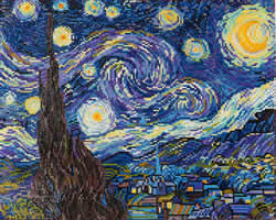 Diamond Dotz Starry Night (Van Gogh) - Needleart World    nw-dd09-001