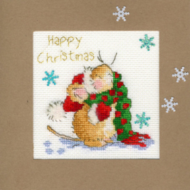 Borduurpakket Christmas Cards - Counting Snowflakes - Bothy Threads    bt-xmas18