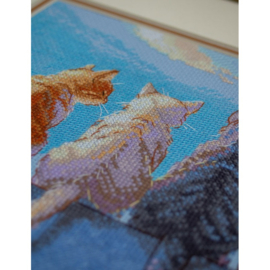 Borduurpakket Cats by the Sea - Aine     aine-a1034