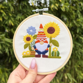 Vrij borduren pakket Garden Gnome - Milpoint      mil-e1-026k