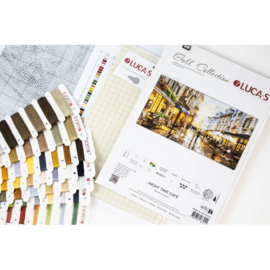 Petit Point borduurpakket Night Time Café - Luca-S  ls-g729
