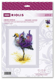 Borduurpakket Crowned Crane - RIOLIS    ri-2212