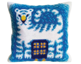 Kussen borduurpakket Dusk Tiger - Collection d'Art    cda-5455