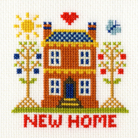 Borduurpakket New Home Card - Bothy Threads    bt-xgc05