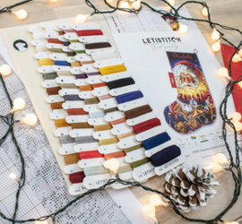 Borduurpakket Christmas Miracle Stocking - Leti Stitch   leti-l8050