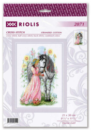 Borduurpakket Horse Girl - RIOLIS   ri-2071