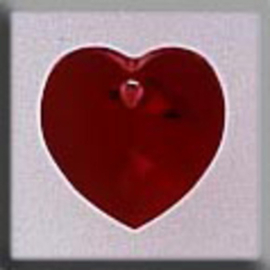 Crystal Treasures Small Heart-Siam - Mill Hill mh-13042