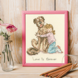 Borduurpakket Anita Jeram - Love is forever - Bothy Threads     bt-xaj27
