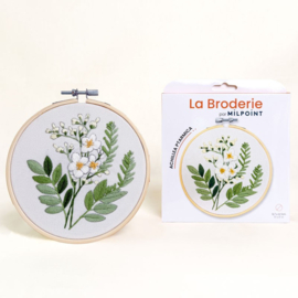 Vrij borduren pakket Achillea Ptarmica - Milpoint     mil-e1-018k