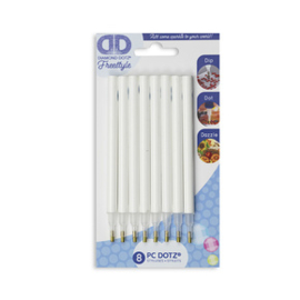 Diamond Dotz Stylus wit met blauw DD logo- 8 stuks - Needleart World    nw-dda-030