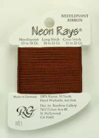 Neon Rays Brown - Rainbow Gallery    rg-n051