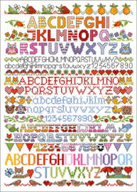 Borduurpatroon Lindner’s Kreuzstiche – Leaflet Mini ABC / 146