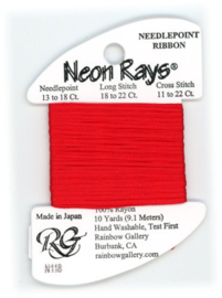 Neon Rays Christmas Red - Rainbow Gallery    rg-n118