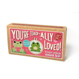 Borduurpakket Matchbox - You're Toad-ally Loved! - ckc-mb-138