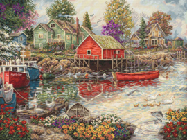 Borduurpakket Quiet Cove - Leti Stitch     leti-l8077