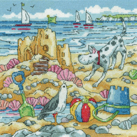 Borduurpakket Sandcastle - Heritage Crafts    hc-1624a