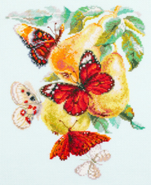 Borduurpakket Butterflies and Pears - Chudo Igla    ci-130-051