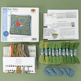 Petit Point borduurpakket Catherine Rowe - Red, Red, Robin - Bothy Threads  bt-tap14