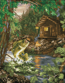 Diamond Dotz Gone Fishing - Needleart World   nw-dd13-032