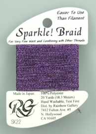 Sparkle Braid Dark purple - Rainbow Gallery     rg-sk22