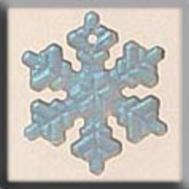 Glass Treasures Med. Snowflake-Matte Crystal AB - Mill Hill   mh-12162