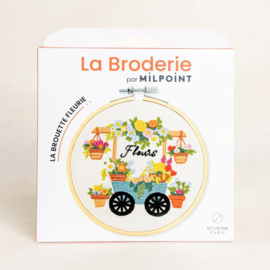 Vrij borduren pakket The Flower Wheelbarrow - Milpoint      mil-e1-010k