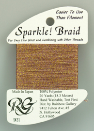 Sparkle Braid Golden Violet - Rainbow Gallery     rg-sk31