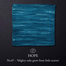 Simy's Hope DK 07 Mighty oaks grow from little …  /  Blauw