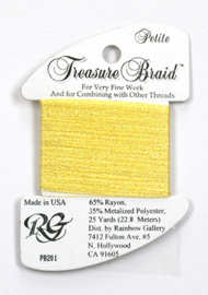 Petite Treasure Braid Pearl Yellow - Rainbow Gallery      rg-pb201