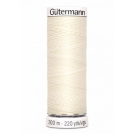 Gutermann alles naaigaren Gebroken Wit /  001  /  1 / 200 meter