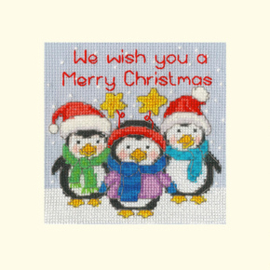 Borduurpakket Jenny Barton - Penguin Pals - Bothy Threads   bt-xmas69