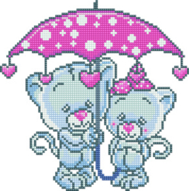 Diamond Dotz Its Raining Love - Needleart World    nw-dbx-005