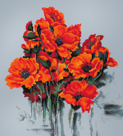 Borduurpakket The Poppies - Luca-S   ls-b2380