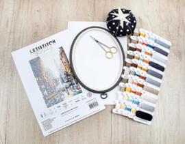 Borduurpakket Sunset on 5th Avenue - Leti Stitch    leti-l8025
