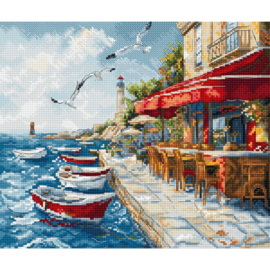 Borduurpakket Harbor Breeze - Leti Stitch     leti-l9986