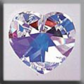 Crystal Treasures Large Heart-Crystal AB - Mill Hill  mh-13047