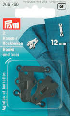 Prym Broek en Rokhaken Zwart 12 mm 266 260