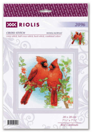 Borduurpakket Red Cardinals - RIOLIS   ri-2096