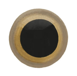 Dierenogen - Veiligheidsogen 12mm / goud - zwart / 5633 - GO