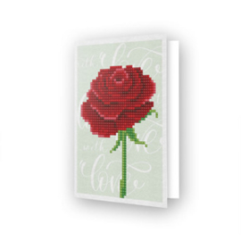 Diamond Dotz Greeting Card Love Rose - Needleart World    nw-ddg-017