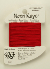 Neon Rays Crimson - Rainbow Gallery    rg-n022